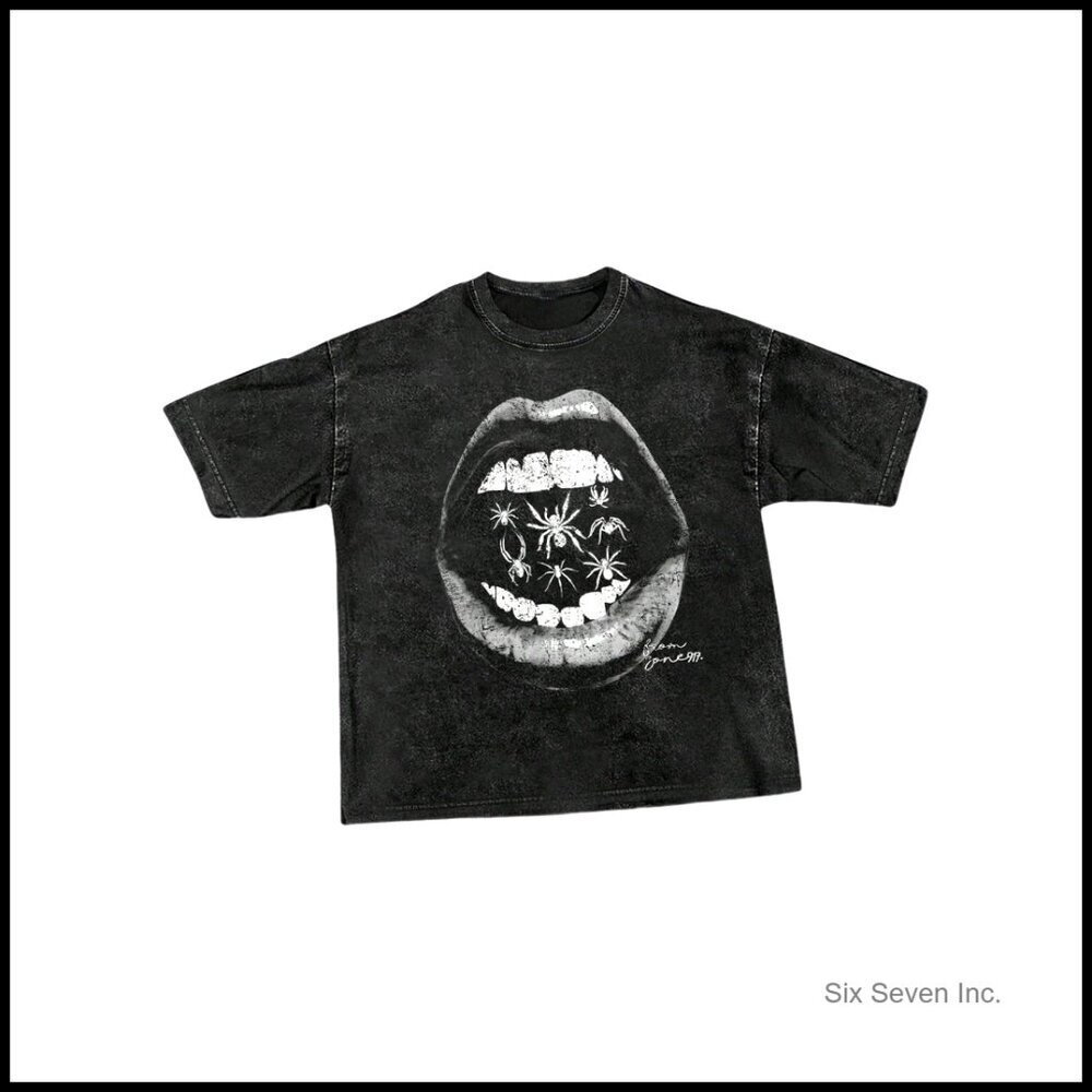 Y2K Gothic Graphic Tee Vintage Streetwear Loose Fit Short Sleeve T-Shirt